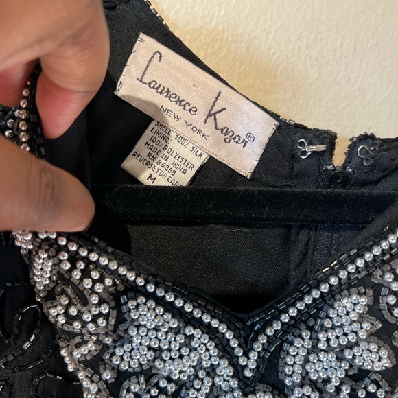 Laurence kazar medium silk beaded blouse….. - Picture 3 of 6